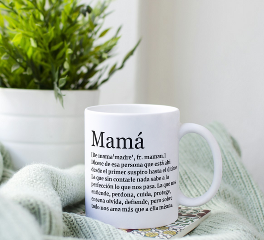 Taza Personalizada “Mamá” – Un Regalo que Abraza el Corazón