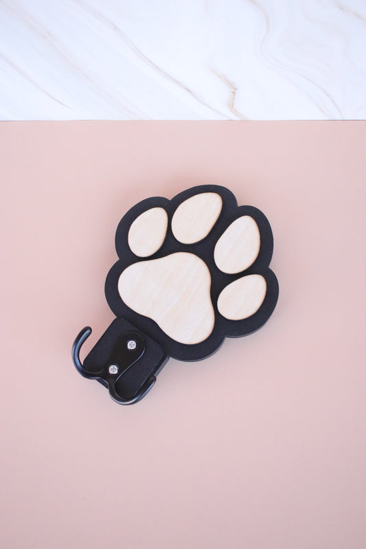 Colgador de correas para mascotas-huella