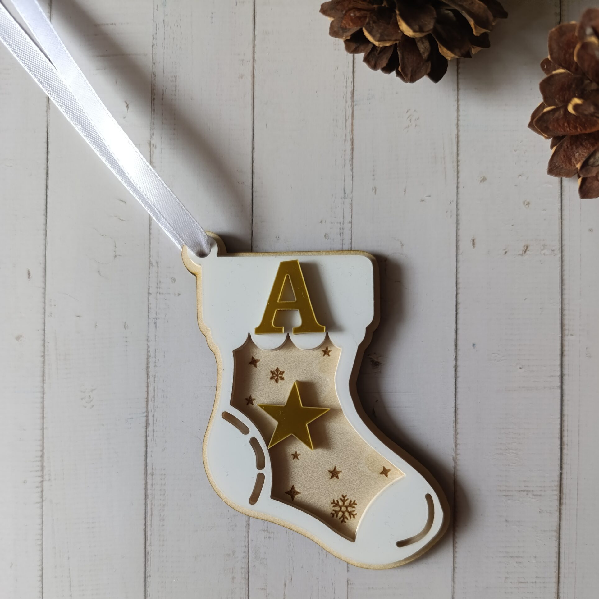 Adorno de árbol calcetín