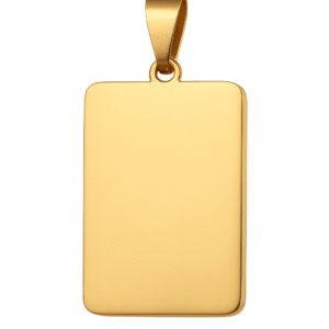 Colgante personalizado rectangular