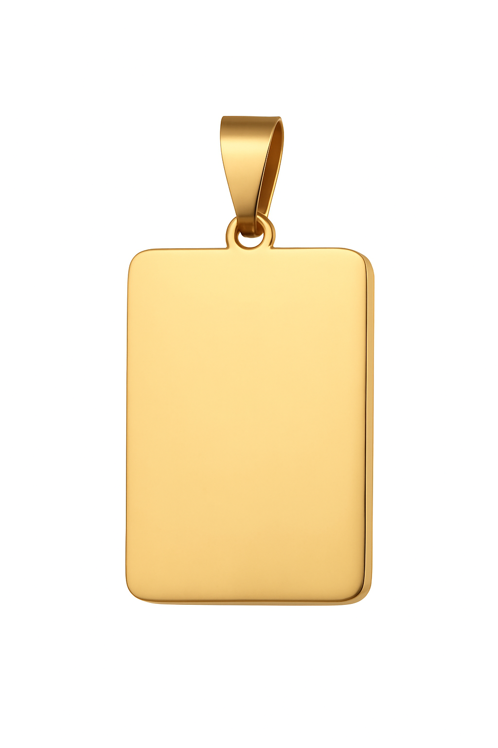 Colgante personalizado rectangular