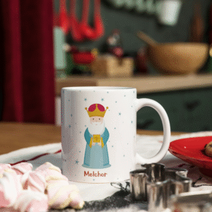 Taza Personalizada Reyes Magos – Elige Tu Rey Mago y Añade el Nombre del Niño