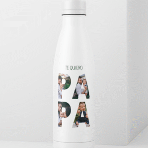 Botella personalizada con fotos “Te quiero papá”